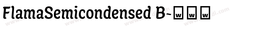 FlamaSemicondensed B字体转换